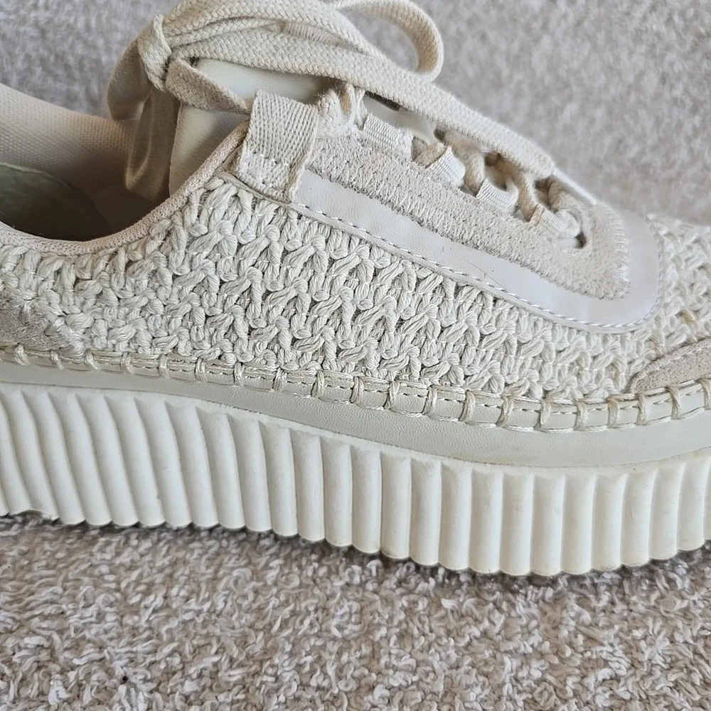 Dolce Vita‎ Dolen Sneakers in Sandstone Knit Women's Size 10 Platform Shoes